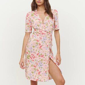 Reformation Laurent dress in Esmee (Pink floral)